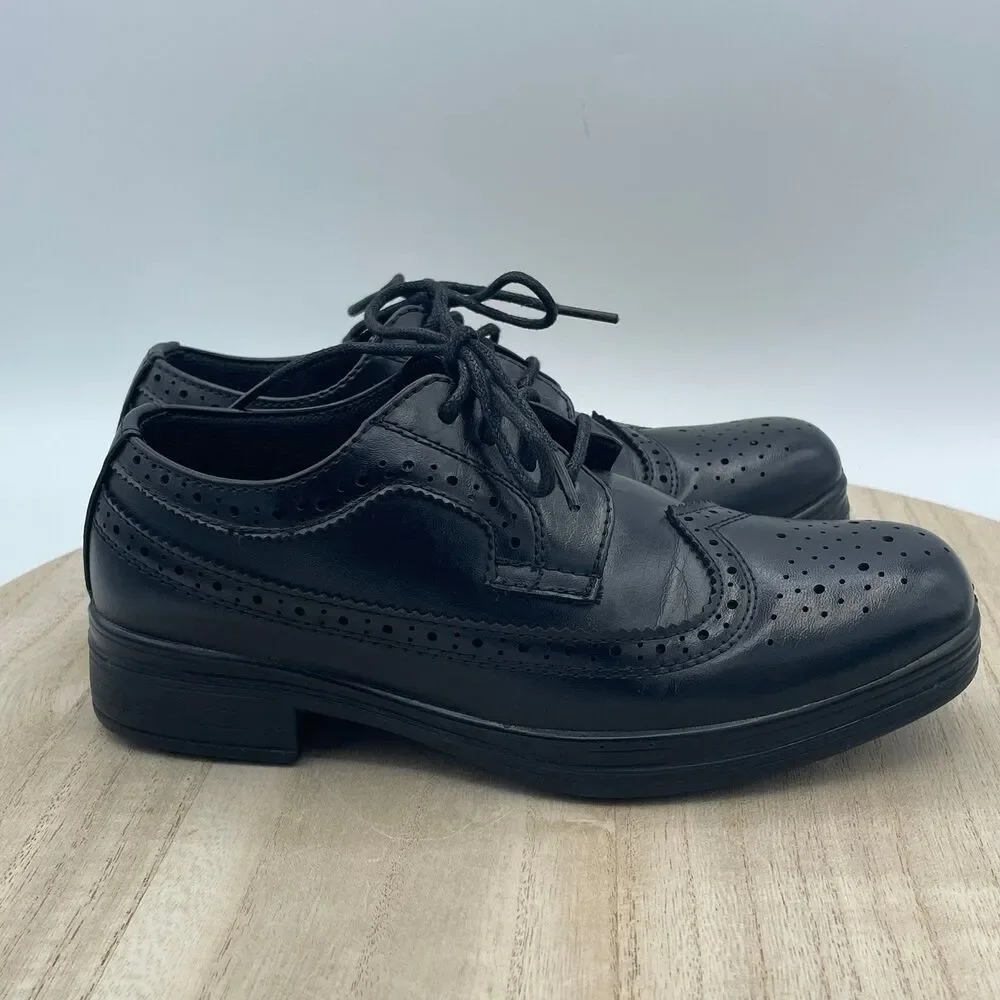 Boy's Formal Deer Stags Lace Up Dress Shoes Ace 13.5 Wedding Church
